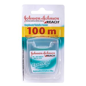 Fio Dental johnson & Johnson Reach Essencial Sabor Menta 100m