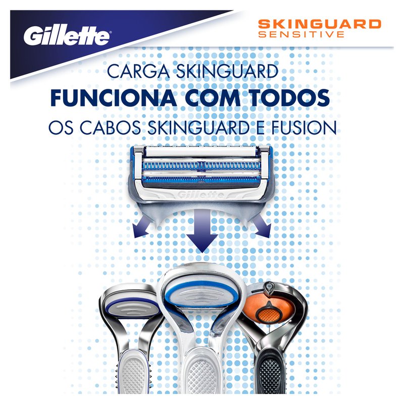 Carga para Gillette Skinguard Sensitive 4 Unidades - Preço