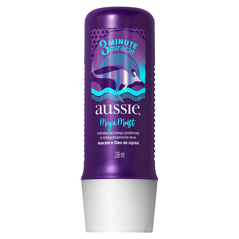 Creme de Tratamento Aussie 3 Minutos Miracle Mega Moist 236ml