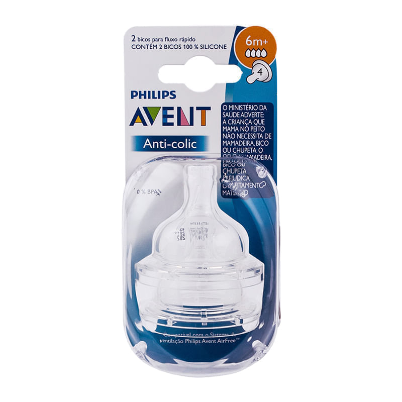 bico mamadeira avent anti colic 6