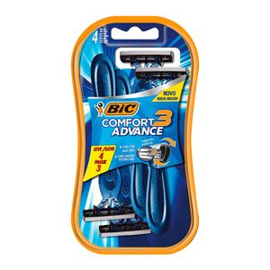 Aparelho de Depilar Bic Comfort 3 Advance Normal Leve 4 pague 3 Unidades