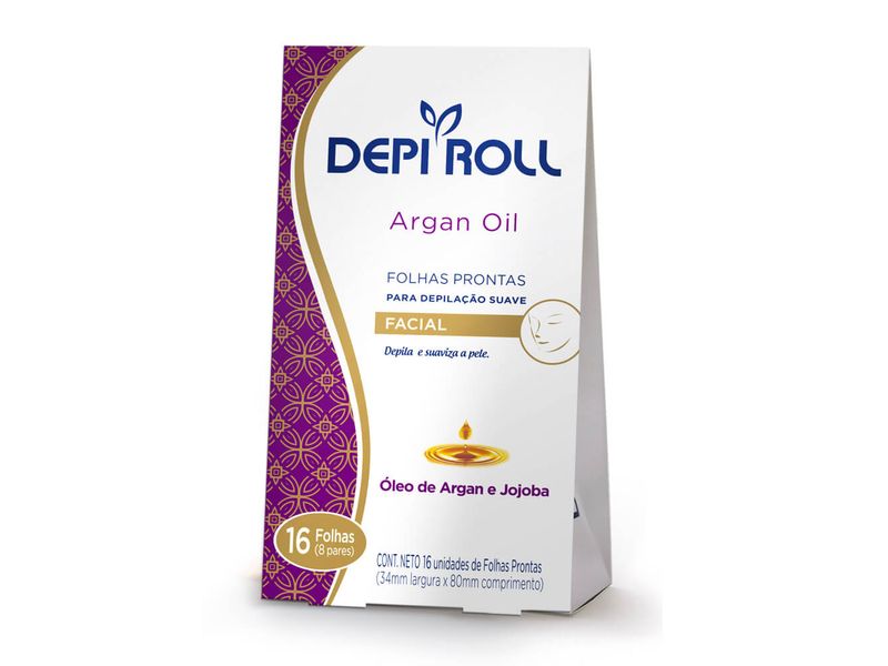 Folhas-prontas-para-depilacao-facial-Depi-roll-Argan-Oil-16-Unidades