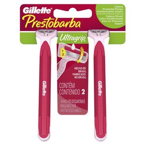 Aparelho Gillette Prestobarba Ultragrip Feminino 2 unidades