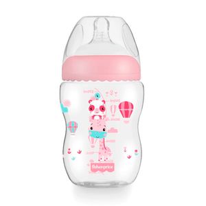 Mamadeira First Moments Fisher Price Rosa Algodão Doce 270ml