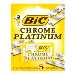 Lâminas Bic Duplo Fio com 5 Unidades