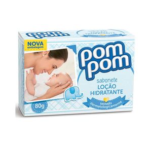 Sabonete em Barra Infantil Pom Pom Loção Hidratante 80g
