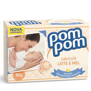 Sabonete em Barra Infantil Pom Pom Leite e Mel 80g