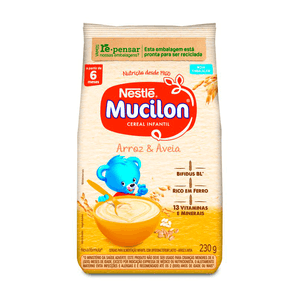 Cereal Infantil Mucilon Arroz e Aveia 230g