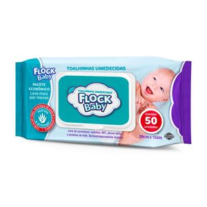 Lenços Umedecidos Flock Baby 50 Unidades