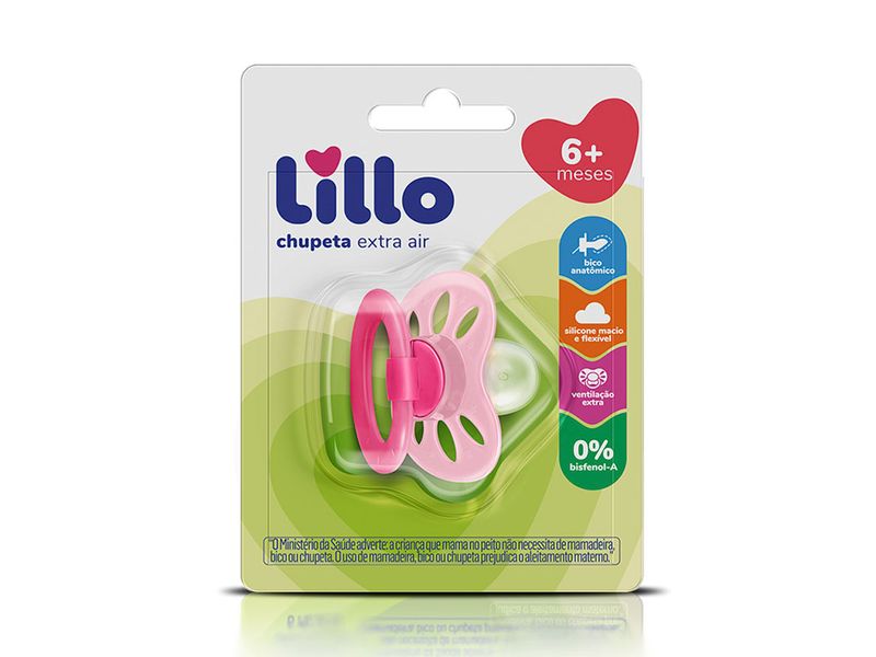 Chupeta-Anatomica-Lillo-Extra-Air-6--Meses-Rosa-1-Unidade