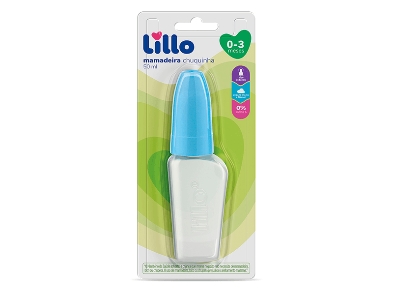 Mamadeira-Chuquinha-Lillo-0-3-Meses-Bico-Silicone-Azul-50ml