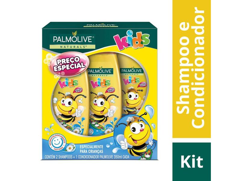 Kit-Shampoo-Palmolive-Kids-2-Unidades-350ml-Cada---Condicionador-Palmolive-Kids-1-Unidade-350ml