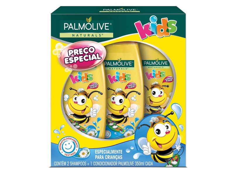 Kit-Shampoo-Palmolive-Kids-2-Unidades-350ml-Cada---Condicionador-Palmolive-Kids-1-Unidade-350ml