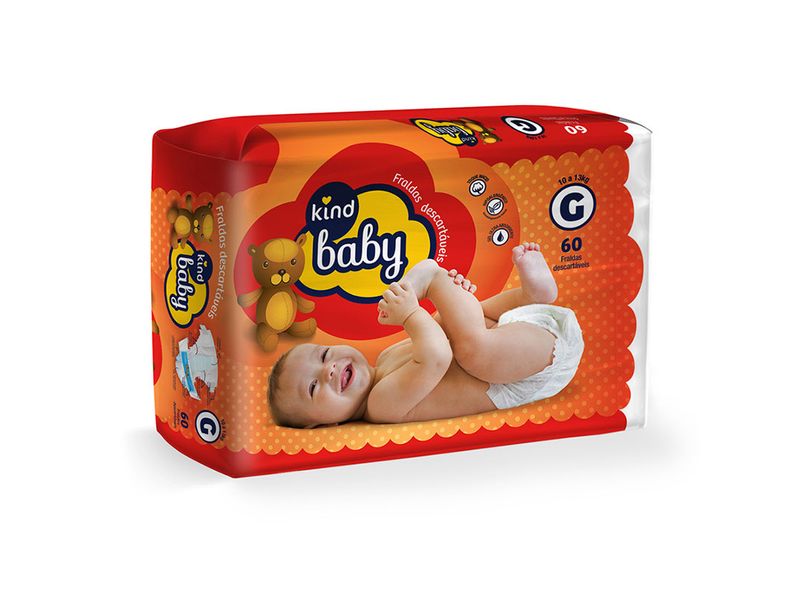 Fraldas-Kind-Baby-G-60-Unidades