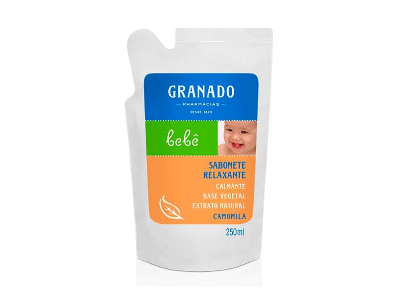 Sabonete Líquido de Glicerina Refil Granado Bebê Camomila 250ml