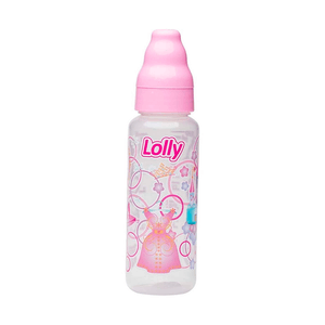 Mamadeira Lolly Tip Bico Silicone Rosa 240ml