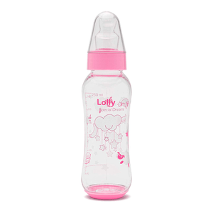 Mamadeira Lolly Special Bico Ortodôntico Rosa 250ml