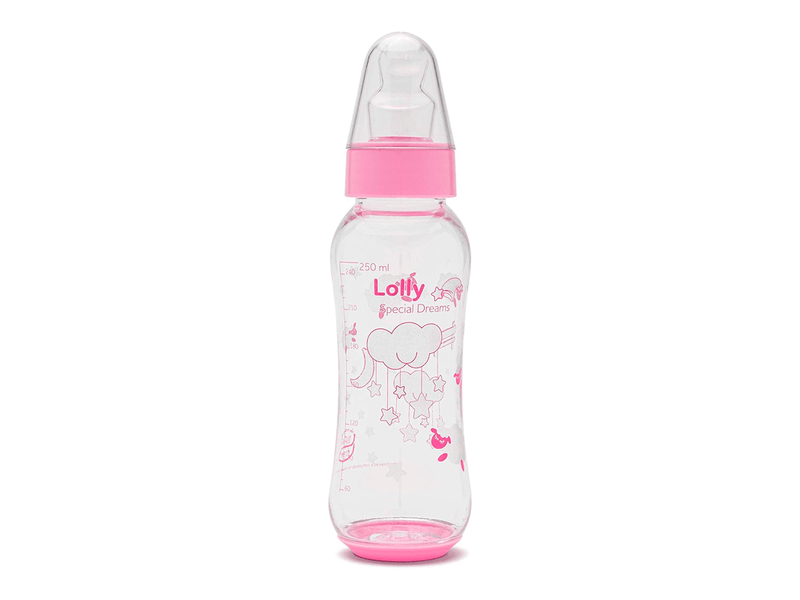 Mamadeira-Lolly-Special-Bico-Ortodontico-Rosa-250ml