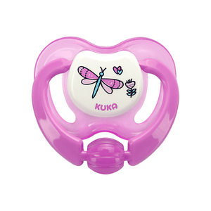 Chupeta Ortodôntica Kuka Lovely Nº2 Cor Rosa 1 Unidade