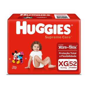 Fraldas Huggies Supreme Care XG 52 Unidades