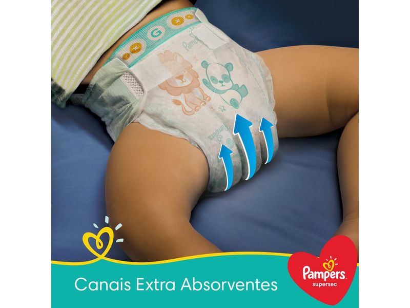 Fraldas Pampers Supersec G Embalagem Econômica 46 Unidades