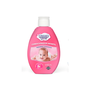 Condicionador Infantil Flock Baby Hipoalergênico Rosa 220ml