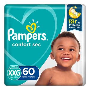 Fraldas Pampers Confort Sec Giga XXG 60 Unidades