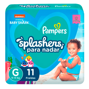 Fraldas Pampers Splashers Baby Shark G 11 Unidades