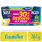 Kit-Complemento-Alimentar-Sustagen-Kids-Sabor-Baunilha-2-Unidades-com-380g-Cada