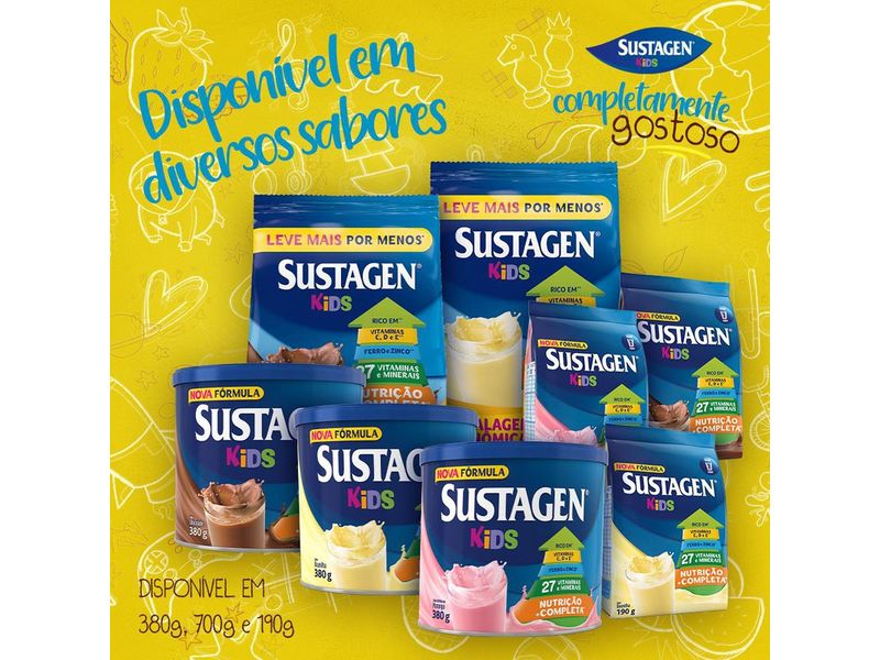 Kit-Complemento-Alimentar-Sustagen-Kids-Sabor-Baunilha-2-Unidades-com-380g-Cada