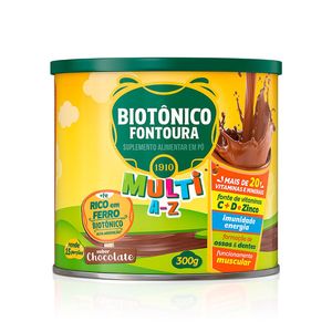 Suplemento Alimentar Biotônico Fontoura Multi A-Z Sabor Chocolate 300g