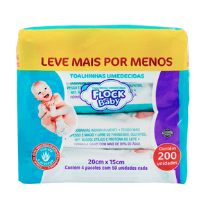 Lenços Umedecidos Flock Baby Leve Mais Por Menos