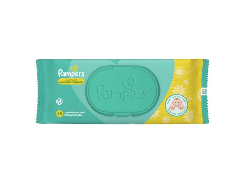 Lenços Umedecidos Pampers Aroma de Camomila 48 Unidades