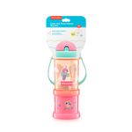 Copo Fisher Price Com Porta Snack Playful Rosa