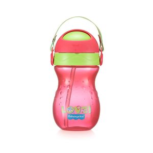 Copo Fisher Price Com Canudo Playful Rosa Ballet