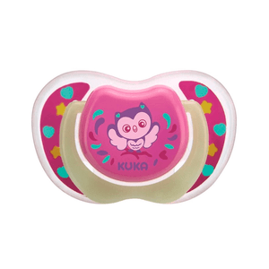 Chupeta Ortodôntica Kuka Lumina Nº1 Cor Rosa 1 Unidade