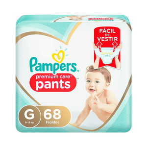 Fraldas Pampers Pants Premium Care G 68 Unidades
