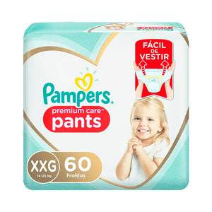 Fraldas Pampers Pants Premium Care XXG 60 Unidades