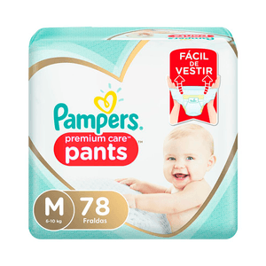Fraldas Pampers Pants Premium Care M 78 Unidades