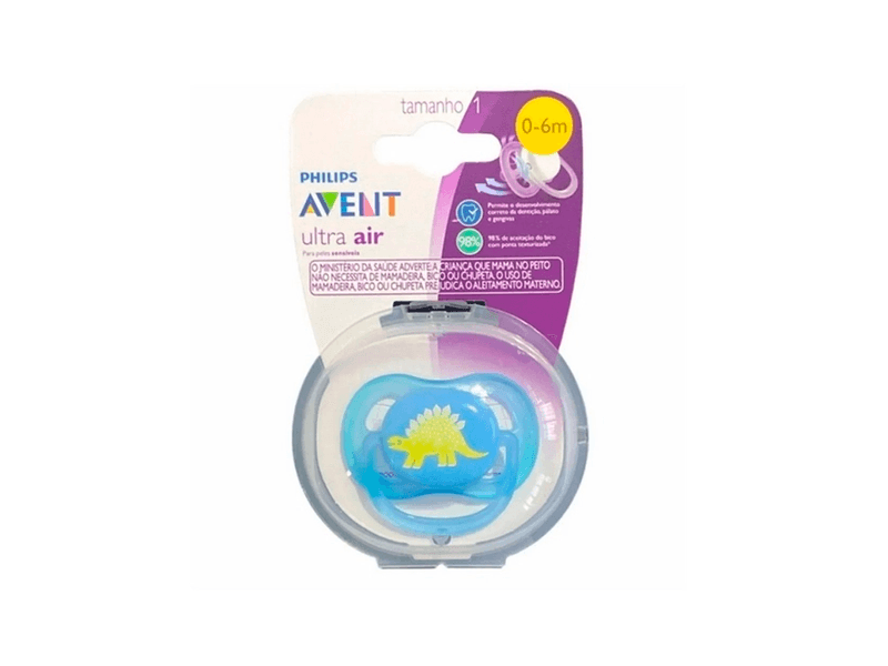 Chupeta-Ultra-Air-Philips-Avent-0-6-Meses-Dinossauro-Azul