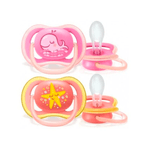 Chupeta Ultra Air Philips Avent 6-18 Meses Rosa 2 Unidades