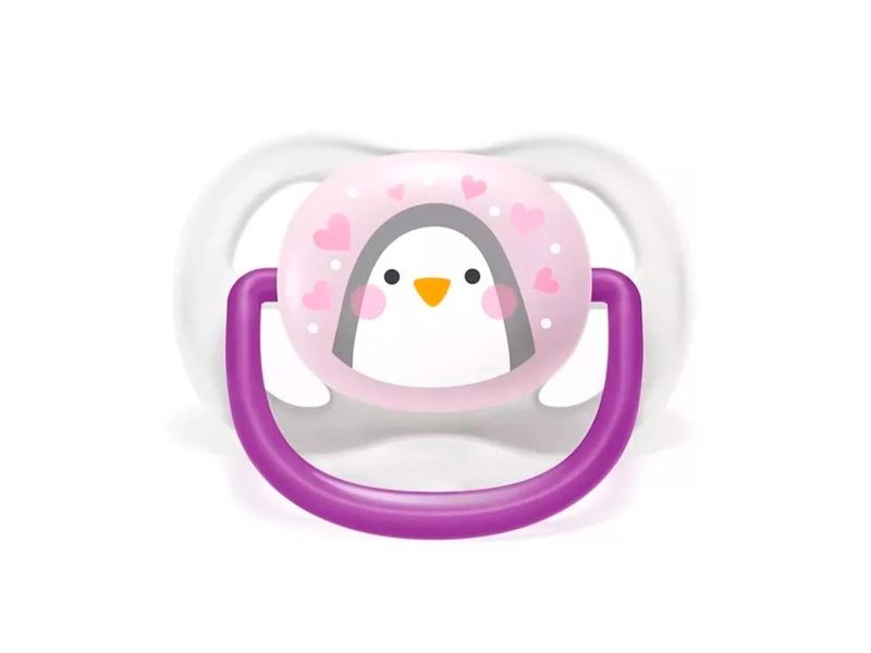 Chupeta-Ultra-Air-Philips-Avent-0-6-Meses-Pinguim-Rosa-1-Unidade