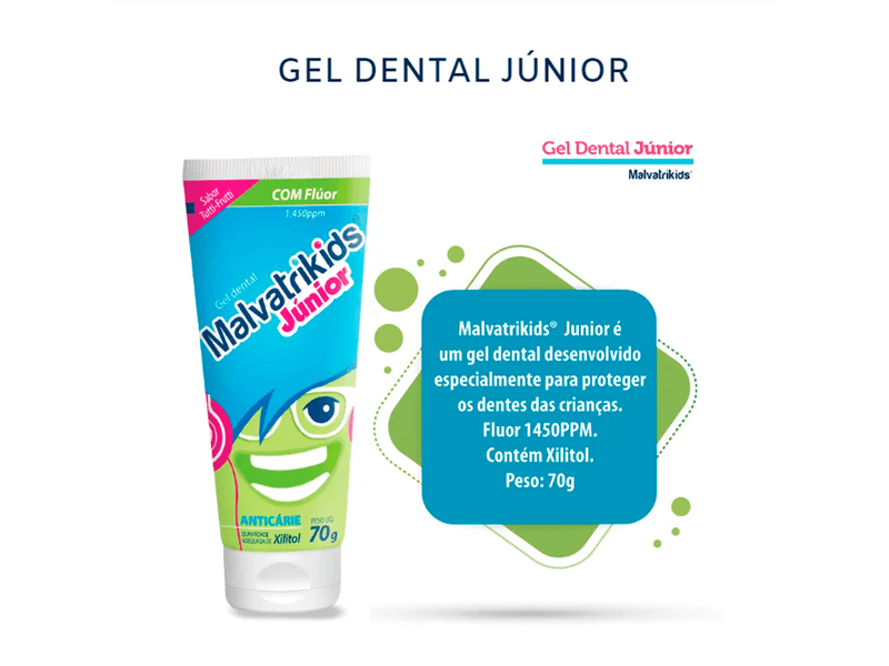 Gel-Dental-Infantil-Malvatrikids-Junior-Com-Fluor-Anticarie-Sabor-Tutti-Frutti-70g