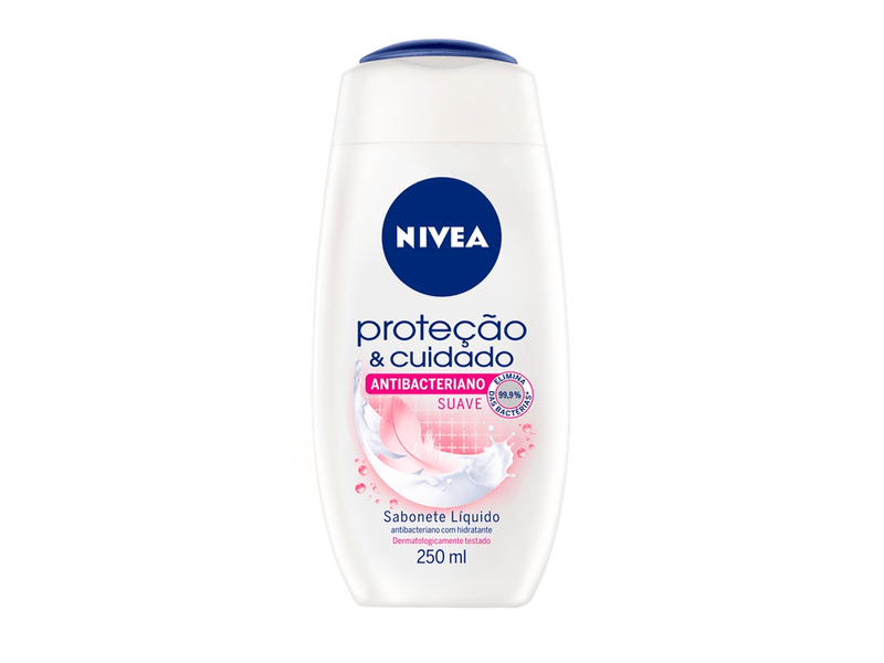 Sabonete Líquido Antibacteriano Nivea Suave 250ml