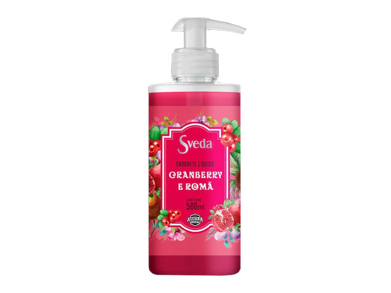 Sabonete-Liquido-Sveda-Cranberry-e-Roma-500ml