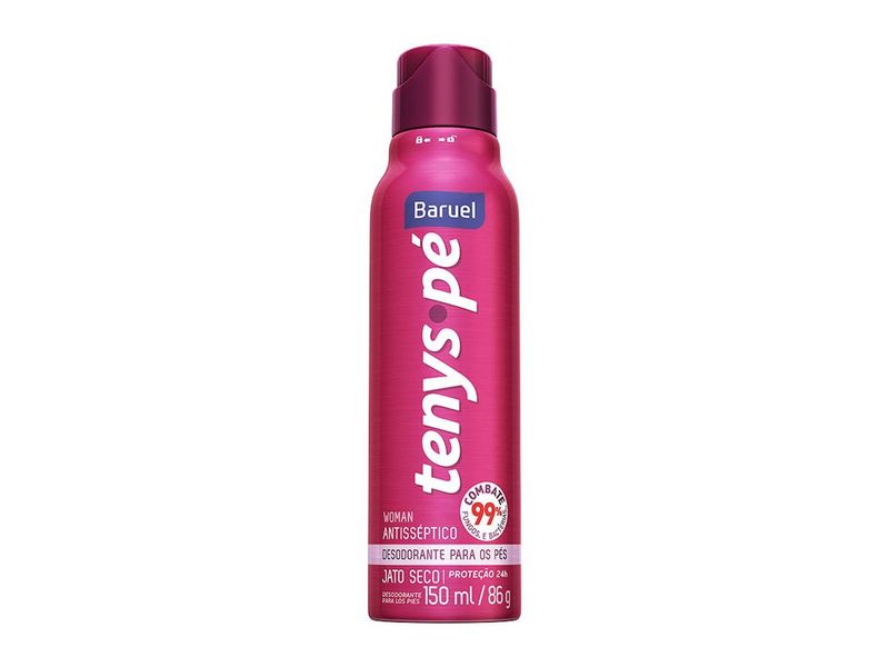 Desodorante Tenys Pé Baruel Jato Seco Woman Com 86g
