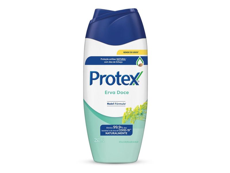 Sabonete Líquido Antibacteriano para Corpo Protex Erva Doce 250ml