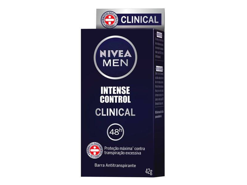 Desodorante em Barra Nivea Men Clinical Intense Control 42g