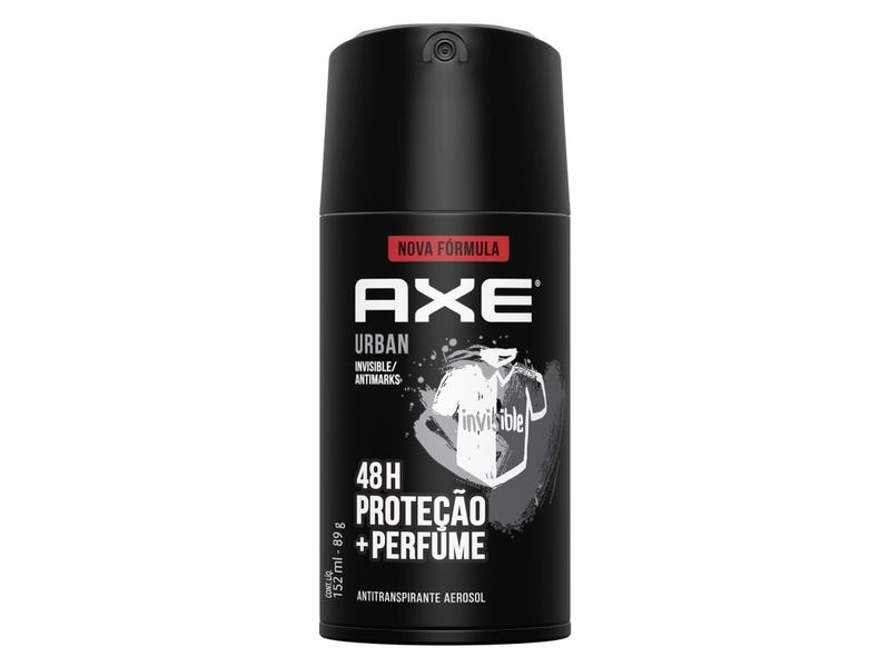 Desodorante Antitranspirante Aerosol Axe Urban Invisible 152ml
