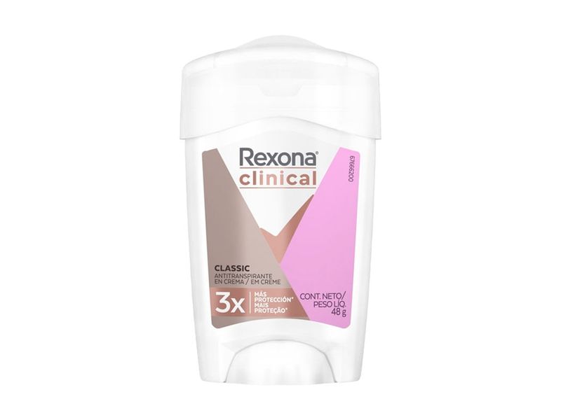 Desodorante Antitranspirante em Creme Rexona Clinical Classic 48g